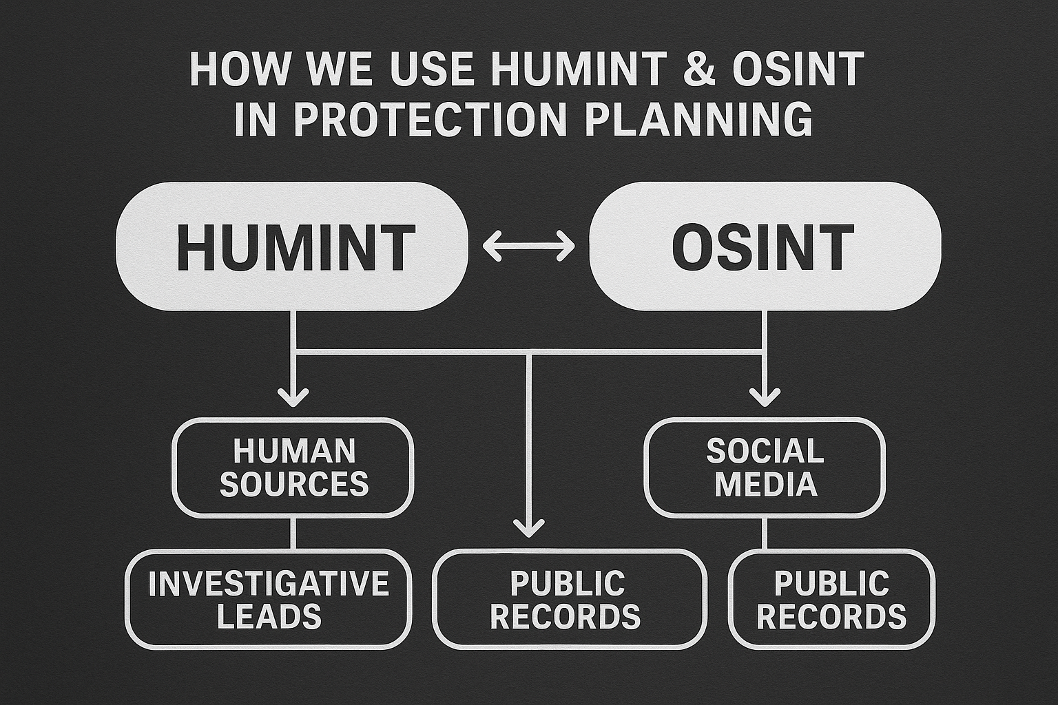 How We Use HUMINT & OSINT in Protection Planning